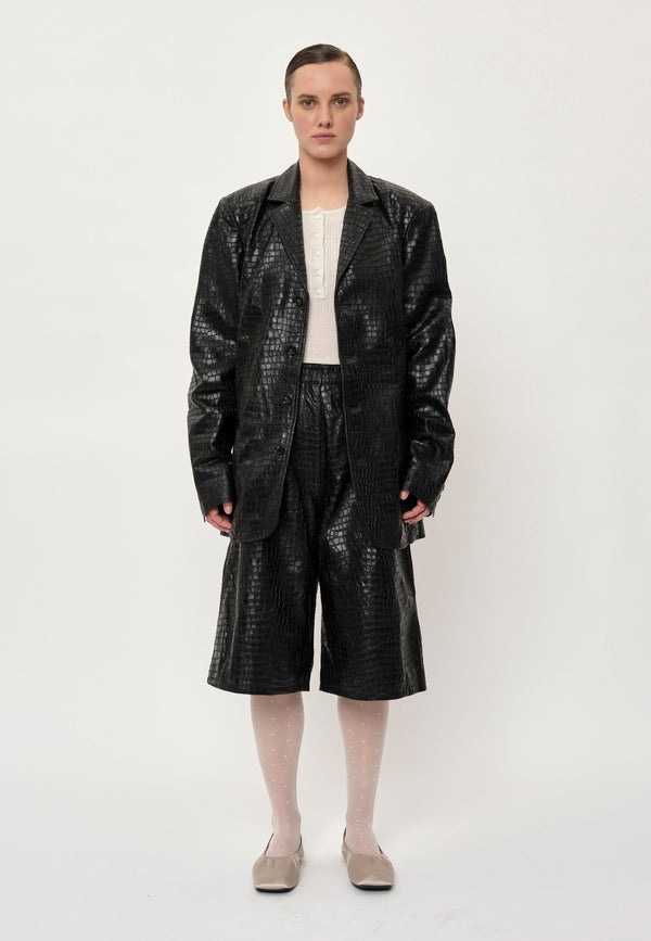Birgitte Herskind Tristan Leather Shorts - Black Black