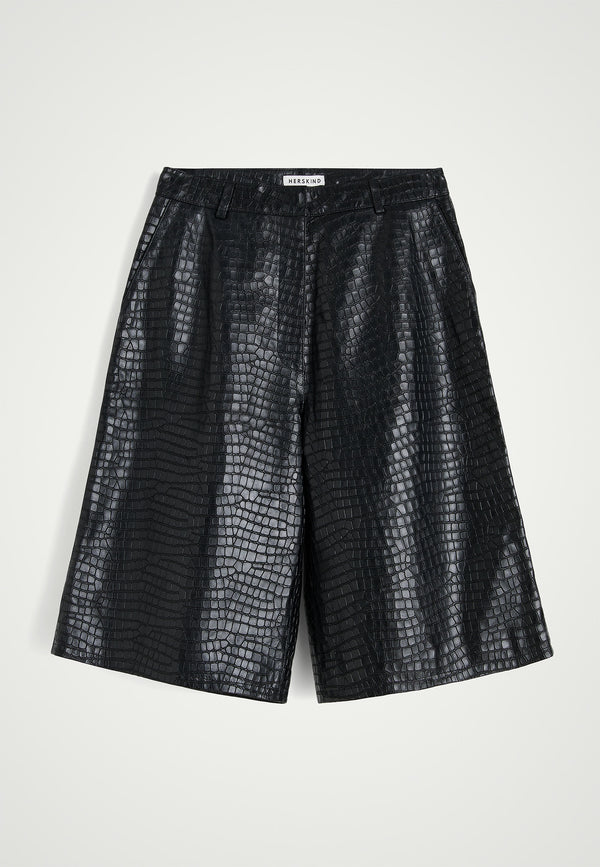 birgitte herskind Tristan Leather Shorts - Black Black