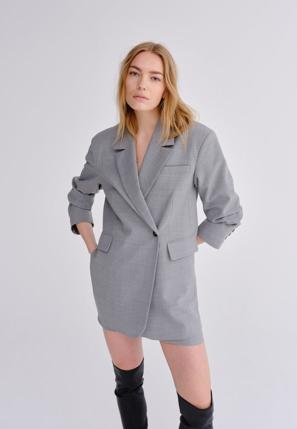 Birgitte Herskind Verner Coat - Light Grey Melange Light Grey Melange