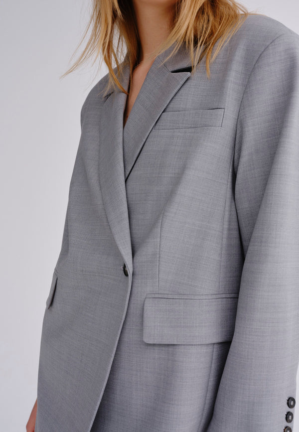 Birgitte Herskind Verner Coat - Light Grey Melange Light Grey Melange