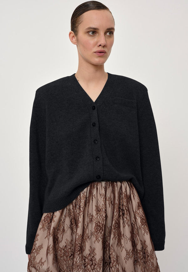Birgitte Herskind Vivi Knit Cardigan - Dark Grey Dark Grey