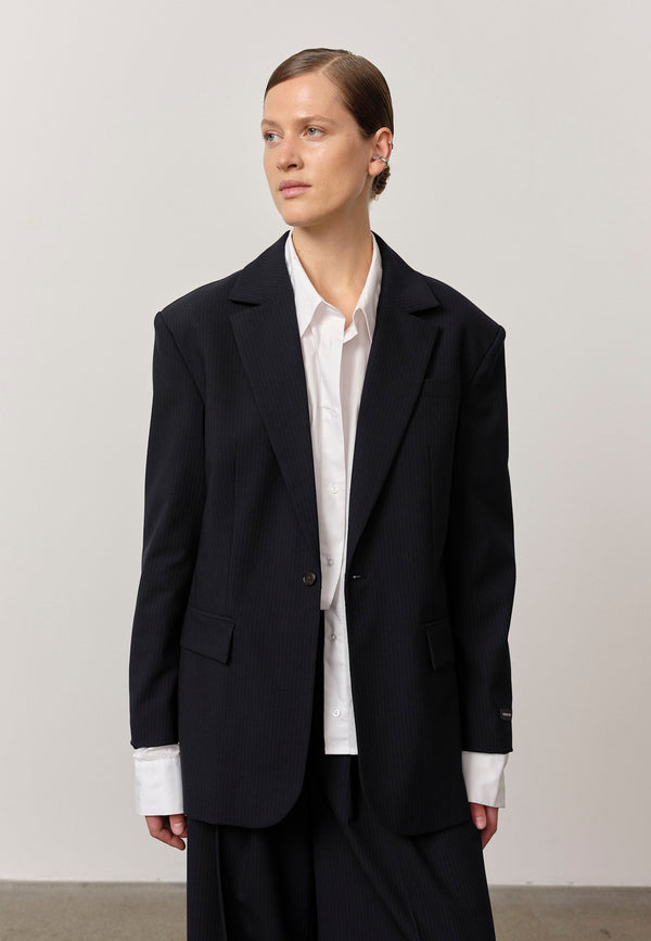 birgitte herskind Yago Blazer - Navy Pinstripe Navy Pinstripe