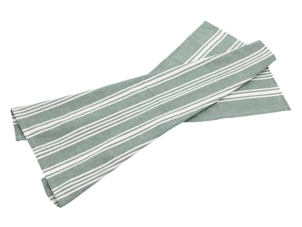 bitz Bastian Tekstiler Eco Stripe Tea towel recycle 70 x 50 cm Green Bay