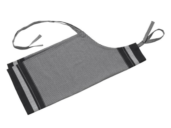 bitz Bastian Tekstiler Jumbo Apron x 90 x 80 cm Black/nature stripes