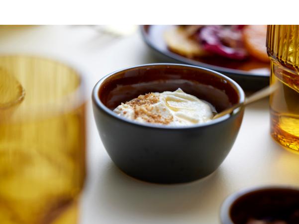 Bitz BITZ Bowl Dia. 10 X 5 Cm Black/amber