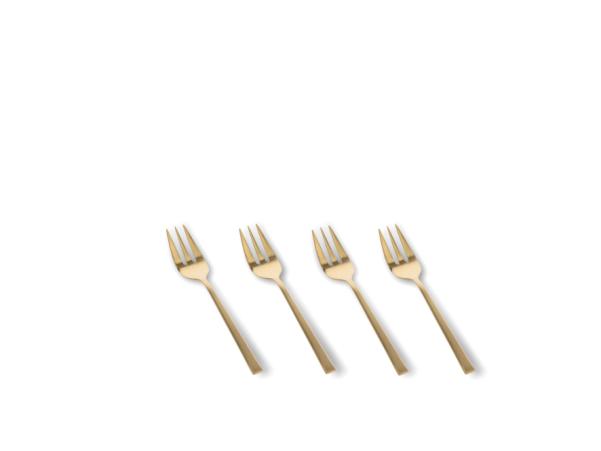 Bitz BITZ Cake Fork 14.4 Cm 4 Pcs Brass