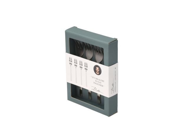 Bitz BITZ Cake Fork 14.4 Cm 4 Pcs Steel