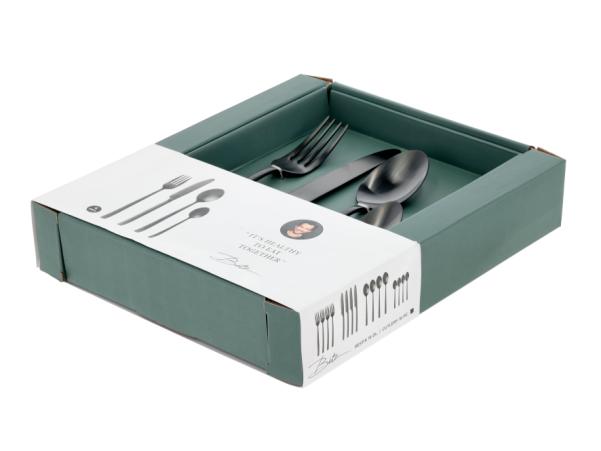 Bitz BITZ Cutlery Set 16 Dele Black