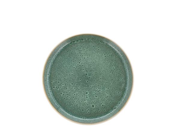 bitz BITZ Gastro Plate Dia 21 x 2 cm White/Green