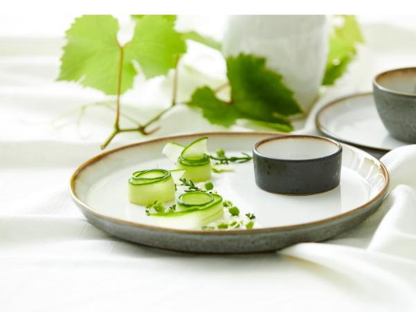 Bitz BITZ Gastro Plate Dia. 27 X 2.5 Cm Grey/Cream