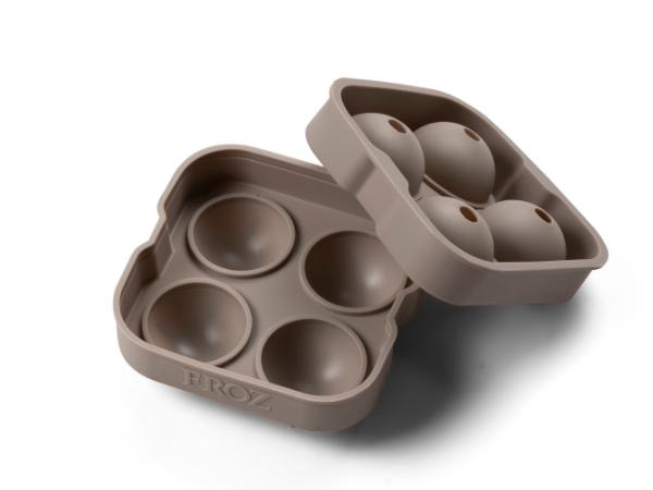 bitz BITZ Ice sphere mould 12 x 11 8 x 5 cm Grey