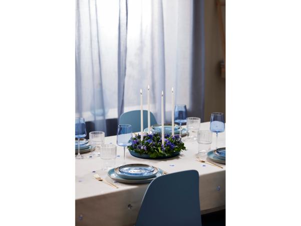 Bitz BITZ Kusintha Glass Plate Dia 18 Cm Blue