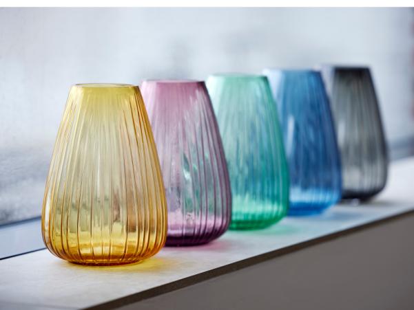 Bitz BITZ Kusintha Vase 22 Cm Smoke