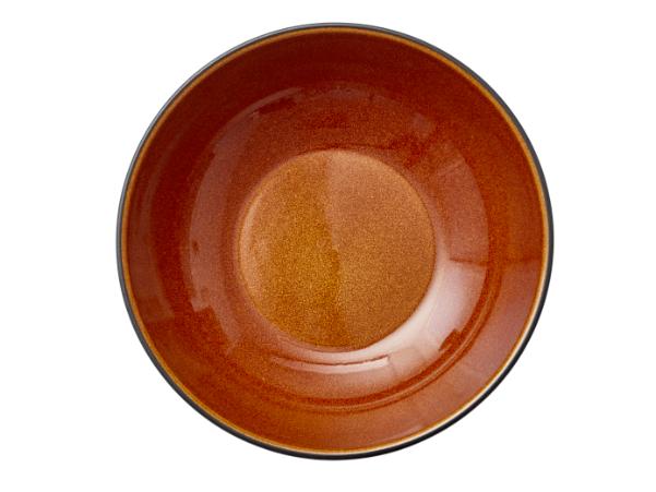 Bitz BITZ Pasta Bowl Dia. 20 X 6 Cm Black/amber