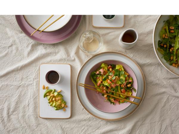 Bitz BITZ Pasta Bowl Dia. 20 X 6 Cm Grey/Light Pink