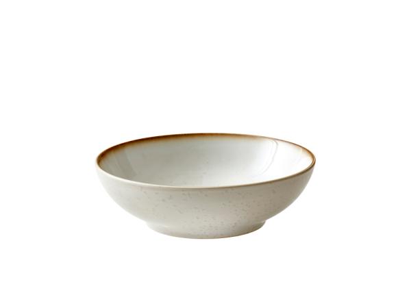 bitz BITZ Salad bowl Dia. 24 x 6 cm Cream/cream