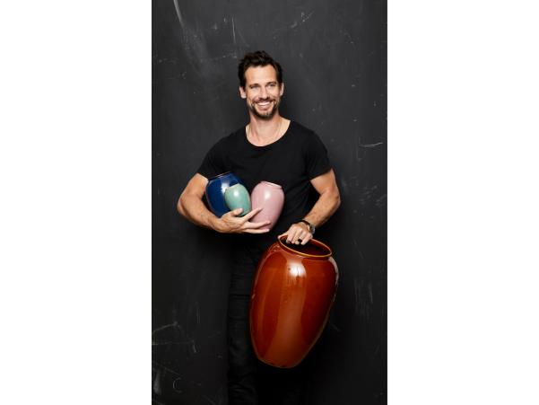 Bitz BITZ Vase 25 Cm Dark Blue