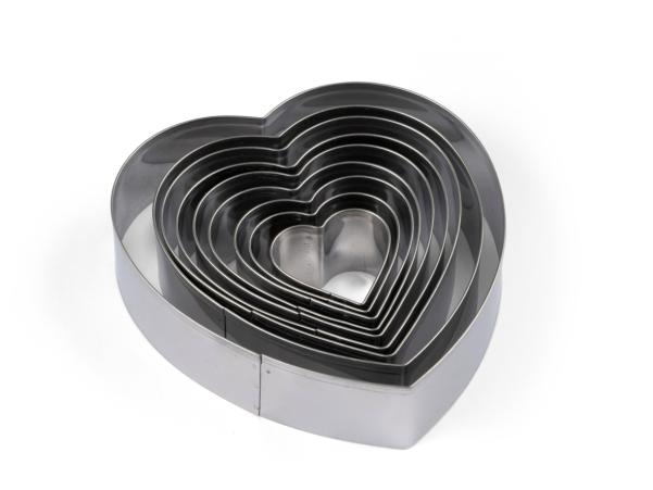 Bitz Blomsterbergs Cookie Cutter Set Heart 9 Pcs