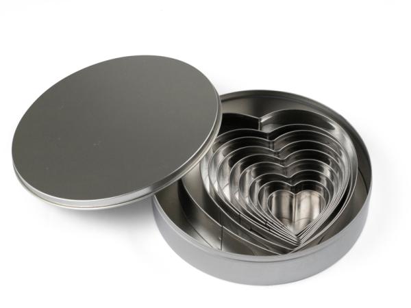 bitz Blomsterbergs Cookie cutter set Heart 9 pcs