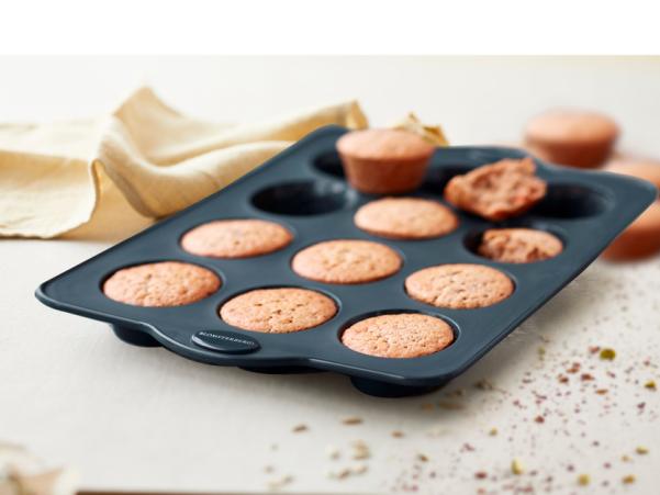 Bitz Blomsterbergs Muffin Mould 12 Pcs Grey