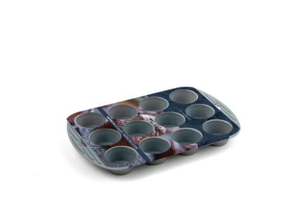 Bitz Funktion 12 Holes Muffin Mould Grey