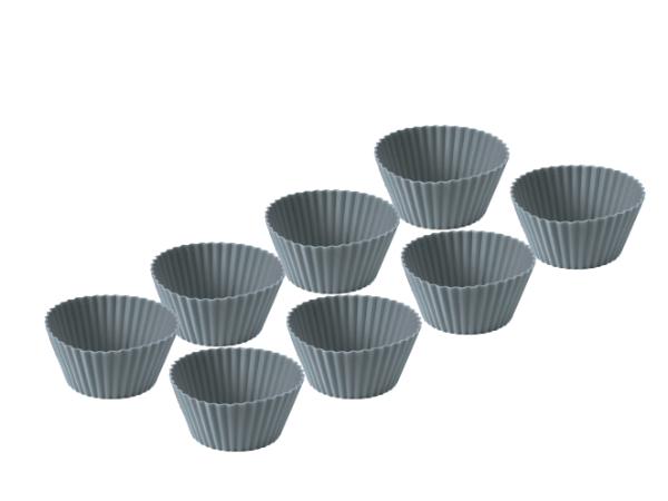 bitz Funktion Muffin mould 8 pcs Grey