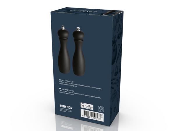 Bitz Funktion Salt & Pepper Dia. 5 1 X 18 5 Cm Black