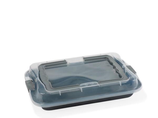 Bitz Funktion W/lid Frying Dish 36 0 X 23 Cm Grey
