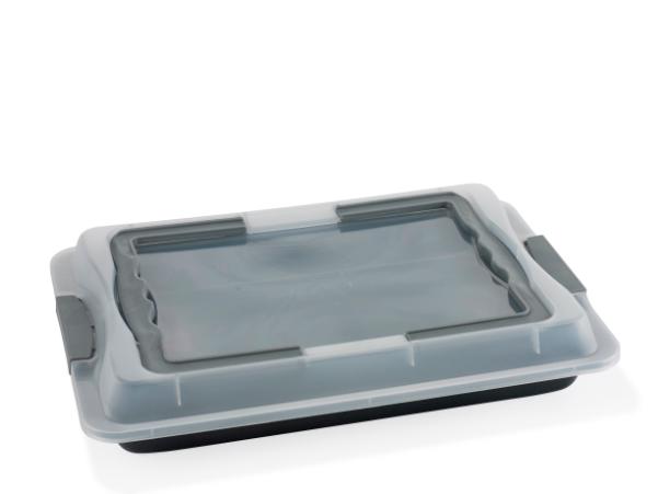 Bitz Funktion W/lid Frying Dish 42 X 29 Cm Grey