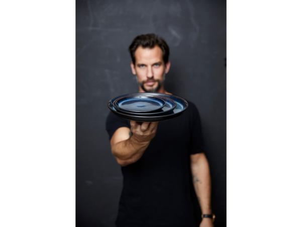 Bitz BITZ Gastro Plate Dia. 27 X 2.5 Cm Black/Dark Blue