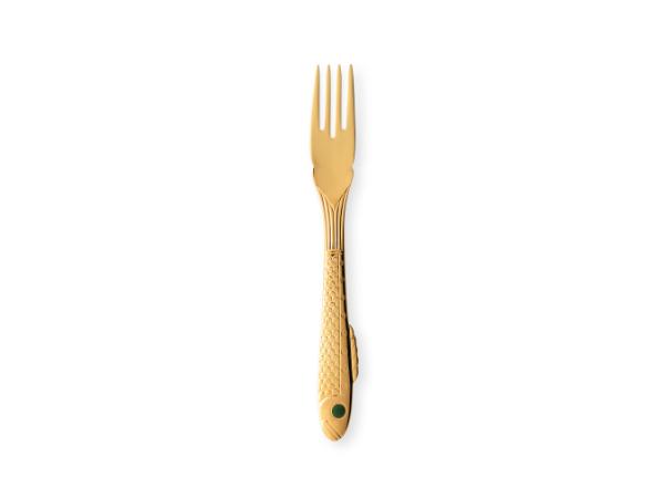 bitz Gense Nobel Gold fish fork x 18 8 cm