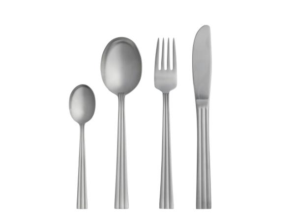 bitz Gense Thebe Cutlery set 16 parts Matte steel