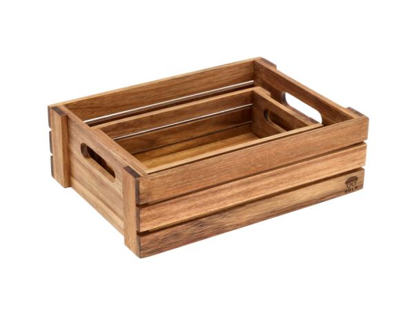 bitz HOLM Box set 2 pcs Acacia wood