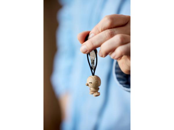 Bitz Hoptimist Bimble Keychain Raw Oak