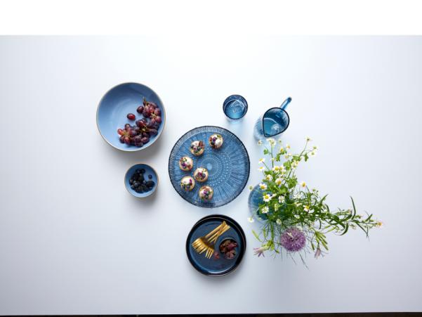 Bitz BITZ Kusintha Serving Dish Round Dia 30 X 3 Cm Blue