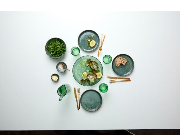 Bitz BITZ Kusintha Serving Dish Round Dia 30 X 3 Cm Green