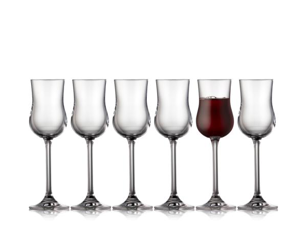 bitz Lyngby Glas Juvel Port wine/Grappa 9 cl 6 pcs