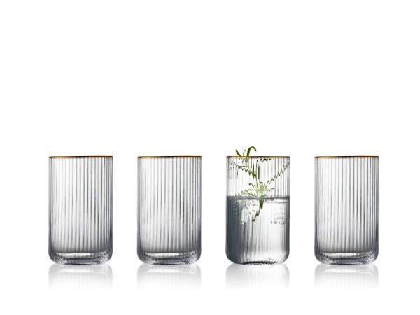bitz Lyngby Glas Palermo Gold Highball 50 cl 4 pcs
