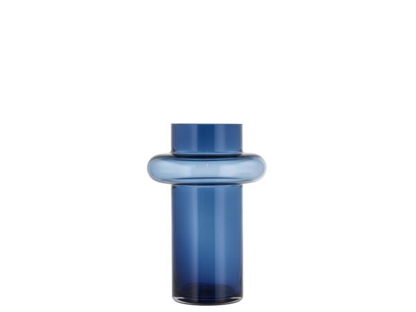 bitz Lyngby Glas Tube Vase 25 cm Dark Blue