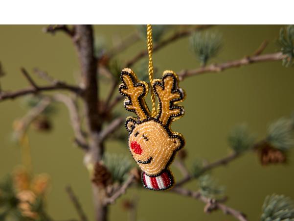 Bitz Medusa-Copenhagen Rudolf Ornament 5 X 8.5 Cm