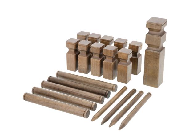 Bitz Moments Of Play Kubb Grey/Brown