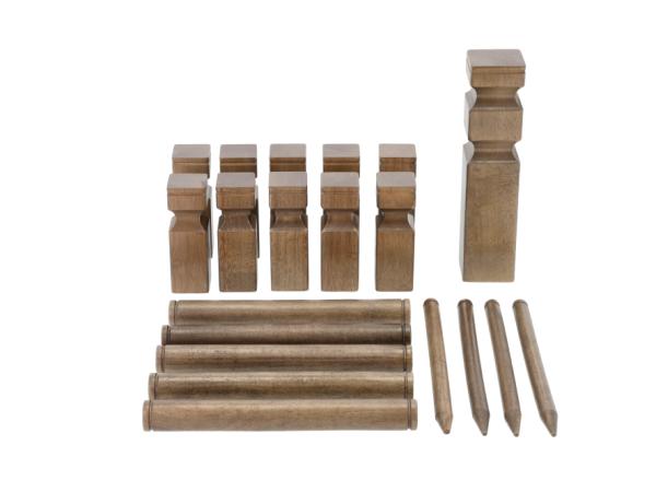 bitz Moments Of Play Kubb Grey/Brown