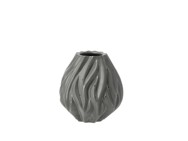 bitz Morsø Flame Vase 15 cm Grey