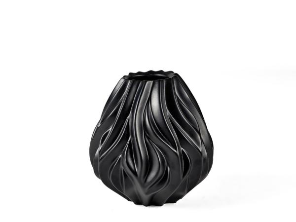 bitz Morsø Flame Vase 19 cm Black