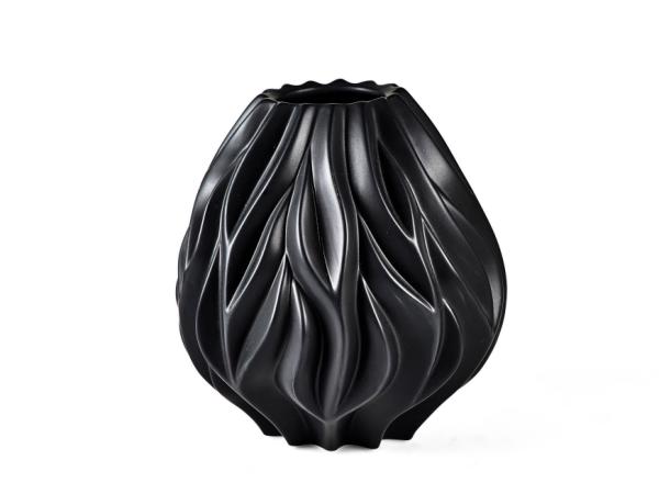 bitz Morsø Flame Vase 23 cm Black
