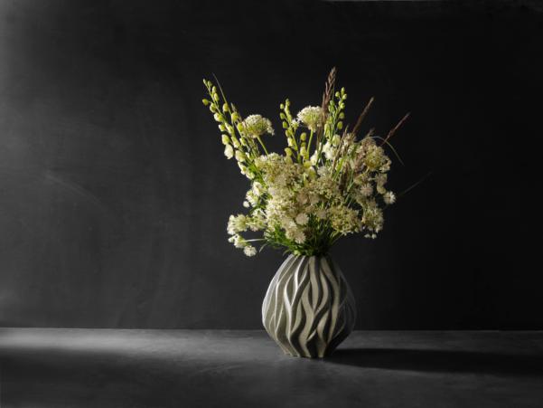 Bitz Morsø Flame Vase 23 Cm Grey