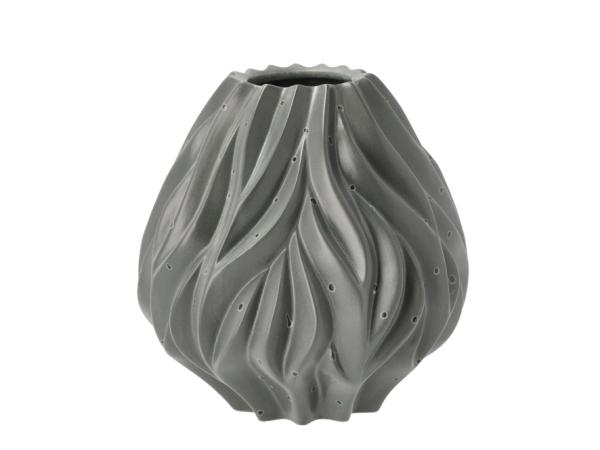 bitz Morsø Flame Vase 23 cm Grey