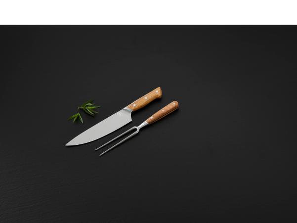Bitz Morsø Foresta Carving Set Oak/Stainless Steel