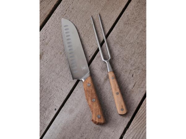 Bitz Morsø Foresta Carving Set Oak/Stainless Steel
