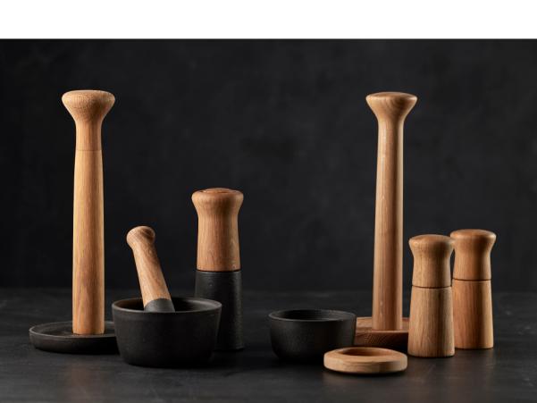 Bitz Morsø Kit Pepper Mill 18.5 Cm Oak/Cast Iron